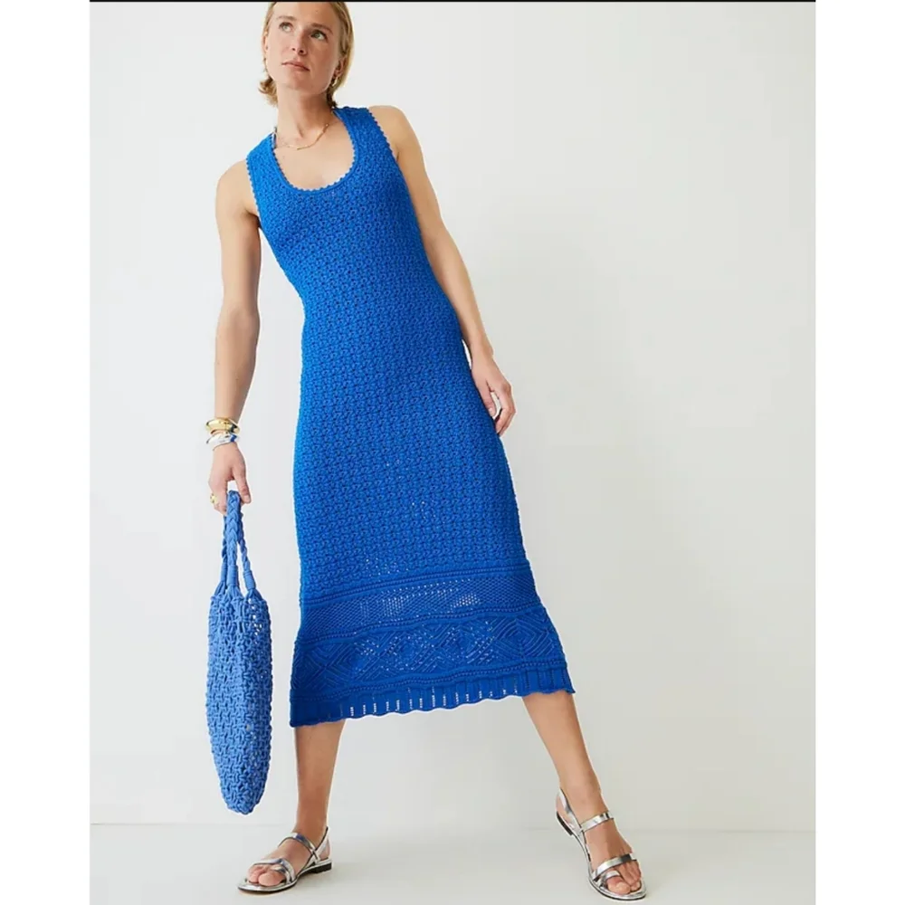 82. J.Crew Limited-edition crochet maxi sweater-dress - Picture 2 of 11